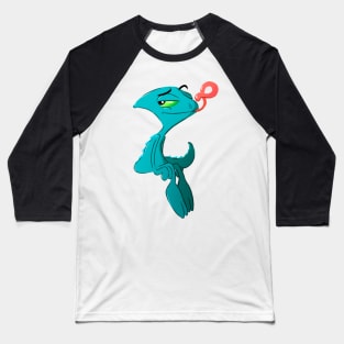 Animated Chameleon Baseball T-Shirt